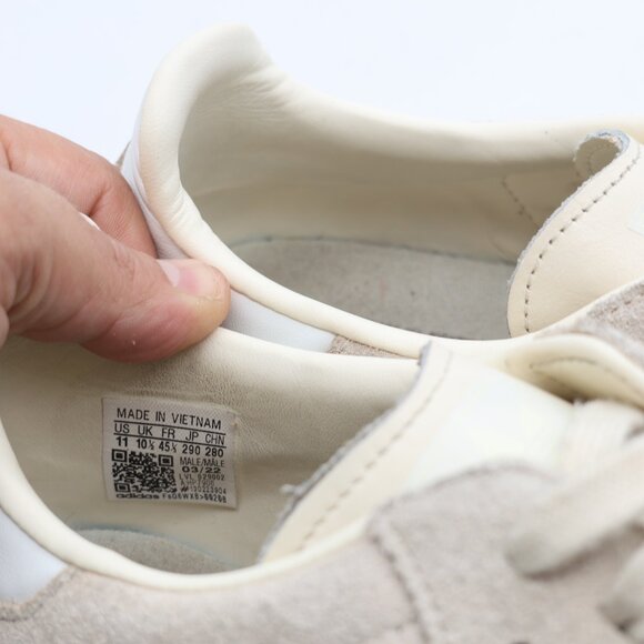 Adidas Samba OG Men's Size 11 "Wonder White & Linen Green" Sneakers HP7906 - Picture 3 of 10